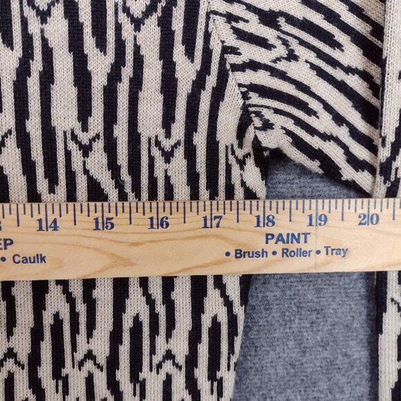 VTG Ruby Cho Cardigan Sweater Animal Print Embroidered Long Sleeve Wool Blend S - Picture 5 of 6